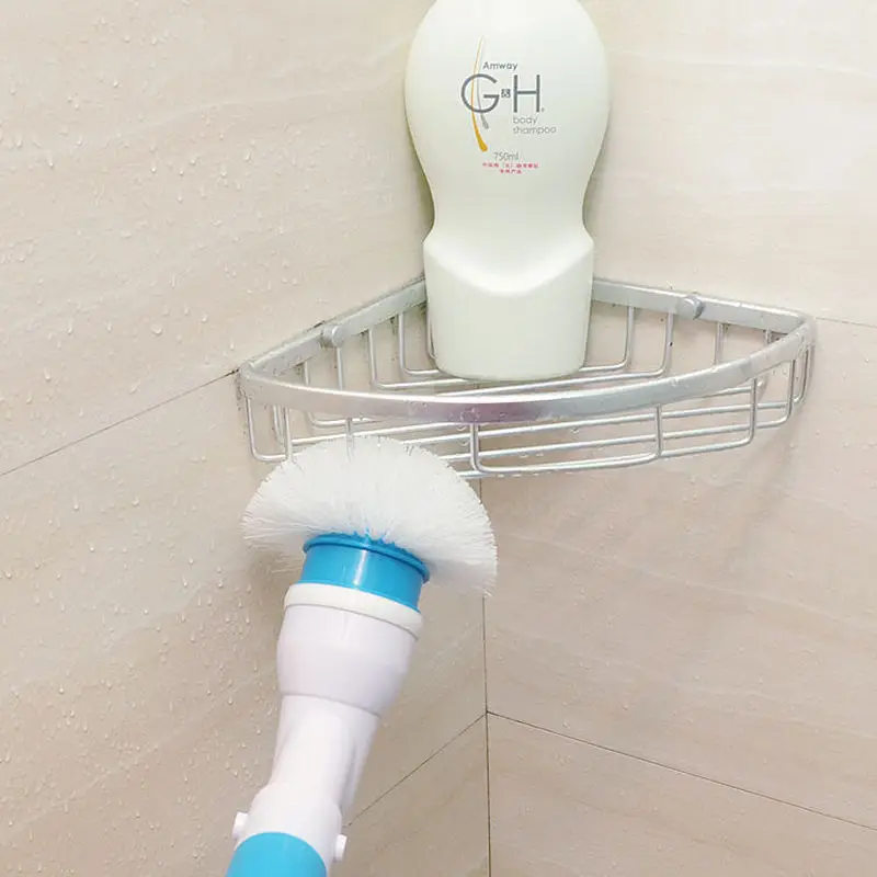 Заряжаемый очиститель для ванной комнаты с удлинительной ручкой, Адаптивная щетка для ванной, инструменты для чистки плитки, электрическая щетка для скруббера, беспроводная