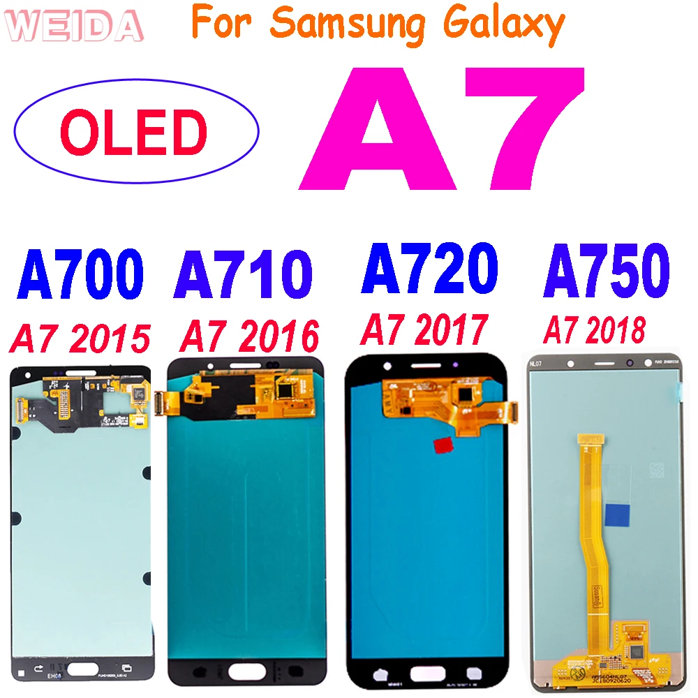 SuperOLEDA7LCDForSamsungGalaxyA72015201620172018A700A710