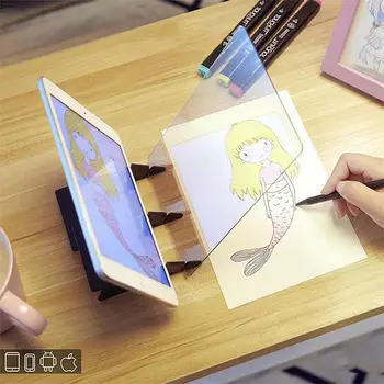 

Newest LED Optical Reflection Tracing Painting Board Copy Pad Anime Paint Art Drawing Sketching Tool Dimming Bracket Holder