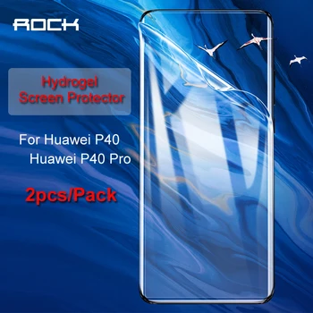 

ROCK 0.18MM 2pcs/pack 360 Full Coverage Film For Huawei P40 pro 3D Curved Soft Hydrogel Screen Protector For huawei p40 pro