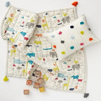 

Baby Play Mat Game Crawling Rugs Mats For Kids Toys Comfort Foldable Blanket Cotton Square Floor Carpet Nordic Baby Room Decor