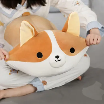 

New 45/70/90cm Cute Corgi Dog Plush Toy Stuffed Soft Animal Corgi Pillow Christmas Gift for Kids Kawaii Valentine Present