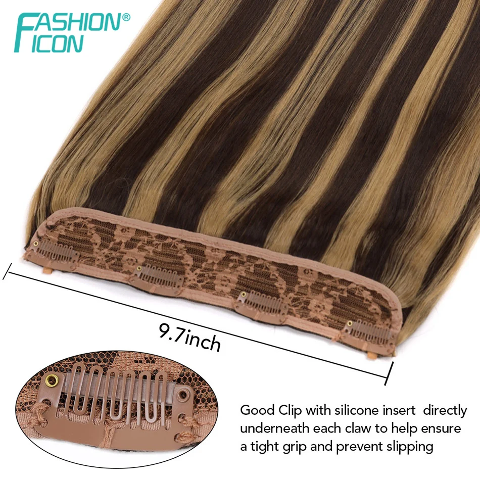 人工毛エクステンションワンピースから14 24インチまた4クリップ自然なウェーブ色女性送料無料ファッションアイコンによる Synthetic Clip In One Piece Aliexpress