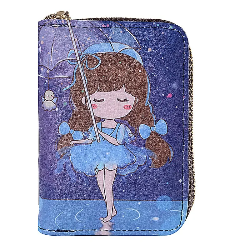 Cartoon pattern children's wallet card bag coin purse Card Holder Passport Cover Credit Card Holder Wallet Card Tarjetero Rfid