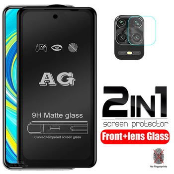 

2 in 1 Matte protective Glass For xiaomi redmi note 9s note9 s note9s camera lens Film Frosted Anti-fingerprint screen protector