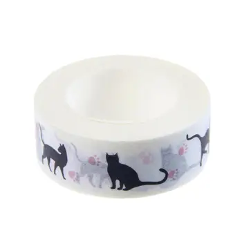 

1pc 15mm*10m Cat Washi Tape Masking Tape Scrapbooking Papeleria Creative Cartoon Tape Adhesive Print Tape Planner R3K5