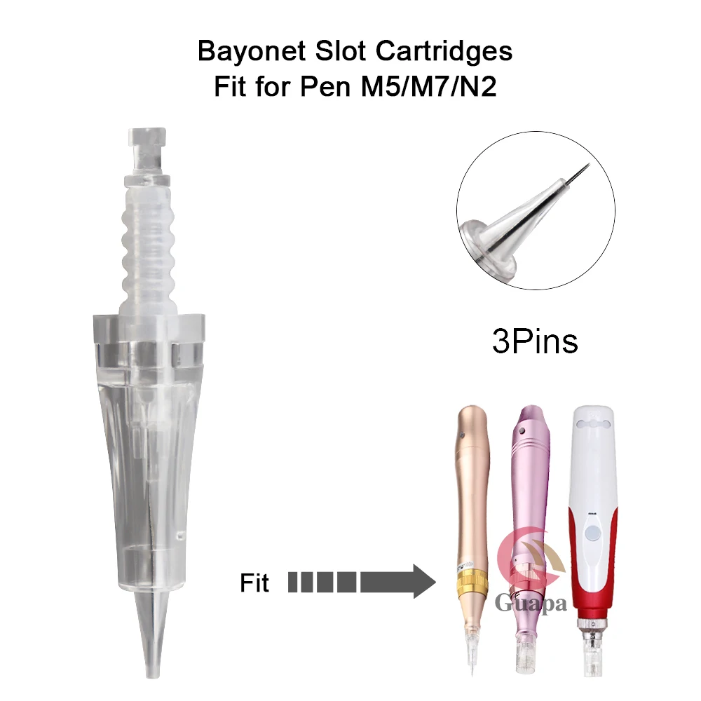 10 шт. патроны для татуировок с байонетом вращающиеся иглы 1Pin/3Pins/F5/F7/Nano
