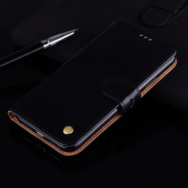 Черный Роскошный чехол для Redmi Note 7 Pro, чехол для Xiaomi Redmi 7, кожаный чехол-бумажник для Redmi Note 8 Pro Redmi8 7A 7 A A7 7 S, откидная крышка - Цвет: Черный