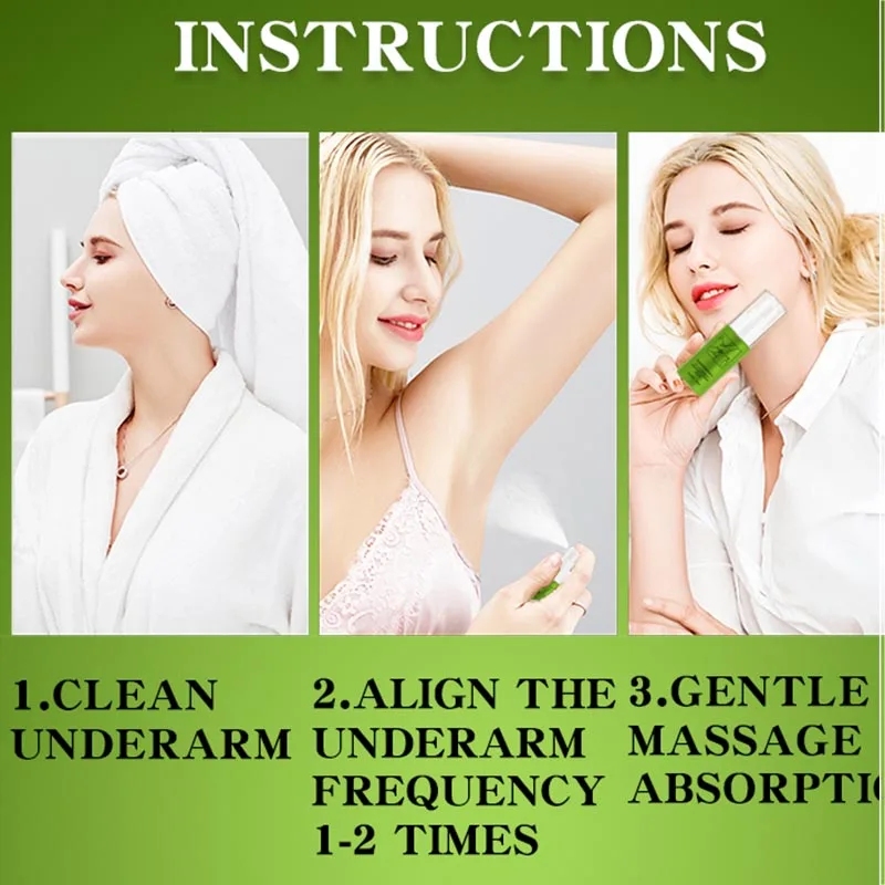 Body Odor Deodorant Water Antiperspirant Spray Bad Odor Remover for Underarms Deodorant Liquid Clean Water
