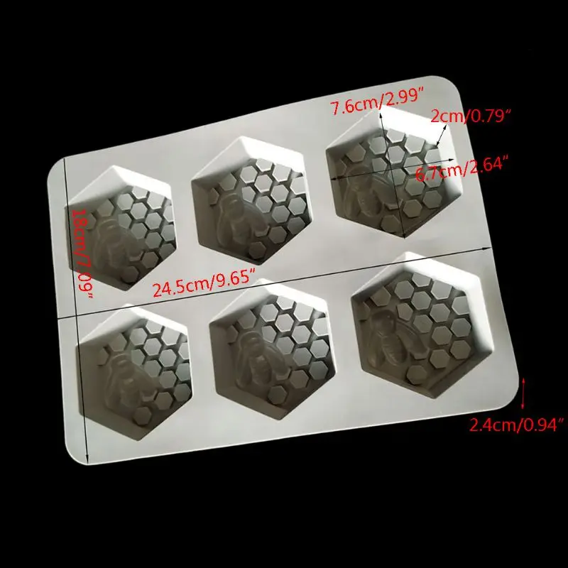 Пчелиная сотовая Свеча Плесень мыло Плесень-2 пакет 3D силиконовые формы для домашнего использования
