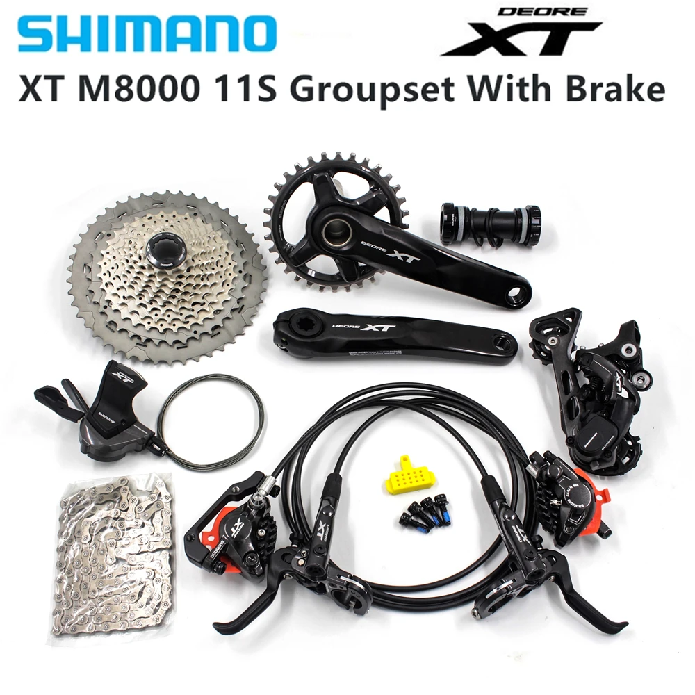 Shimano Deore Xt M8000 32T 34T 170 175 миллиметров комплект педалей Mtb 1x11-speed 40T 42T 46T M8000 с Xt тормозом