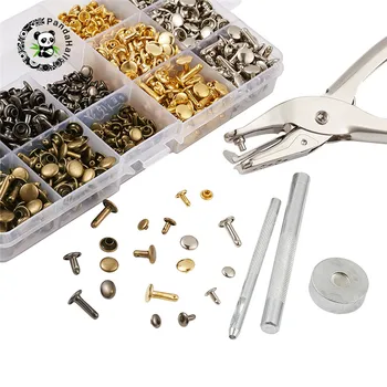 

pandahall 1 Set DIY Jewelry Sets with Alloy Handheld Puncher for DIY Jewelry Making Mixed Color 130x58.5x16mm Hole: 3mm