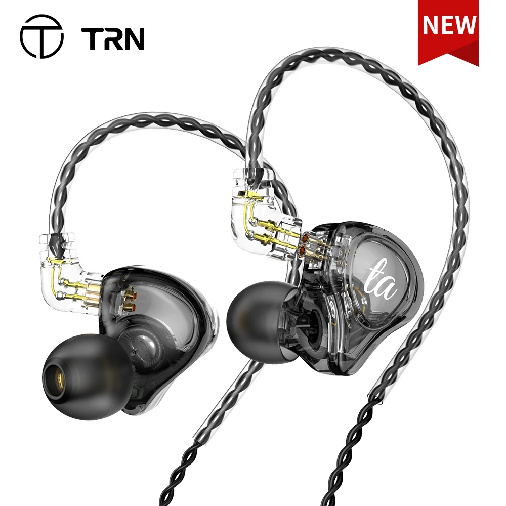 Внутриканальные наушники TRN TA (Knowles 1BA + 1DD) с гибридной технологией Hi-Fi басами для