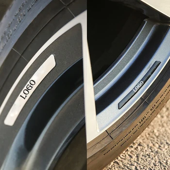 

4pcs Car Wheel Sticker Trim Rims Sticker Declas for AMG Mercedes Benz W212 BMW E90 E60 E39 E46 F10 M Performance Audi Quattro