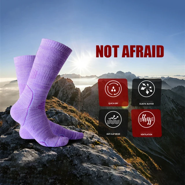 US $3.29 Skiing Socks Winter Warm Sports Thickening Alaska Terry Thermal Comfortable Sock Outdoor Skiing Cyc