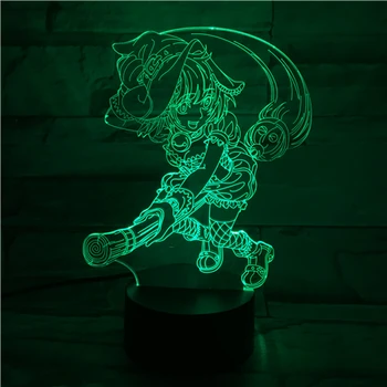 

Anime Kiki's Delivery Service 3D LED Night Light 7 Color Changing Lamp Room Decoration Action Figure Toy Smart Phone Control