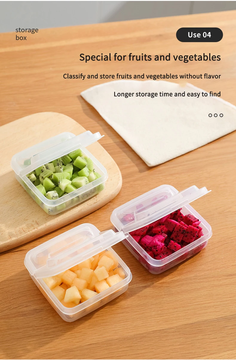 Transparent Cheese Slice Storage Box Fridge Butter Container Portable Refrigerator Fruit Vegetable Fresh-keeping Organizer Case