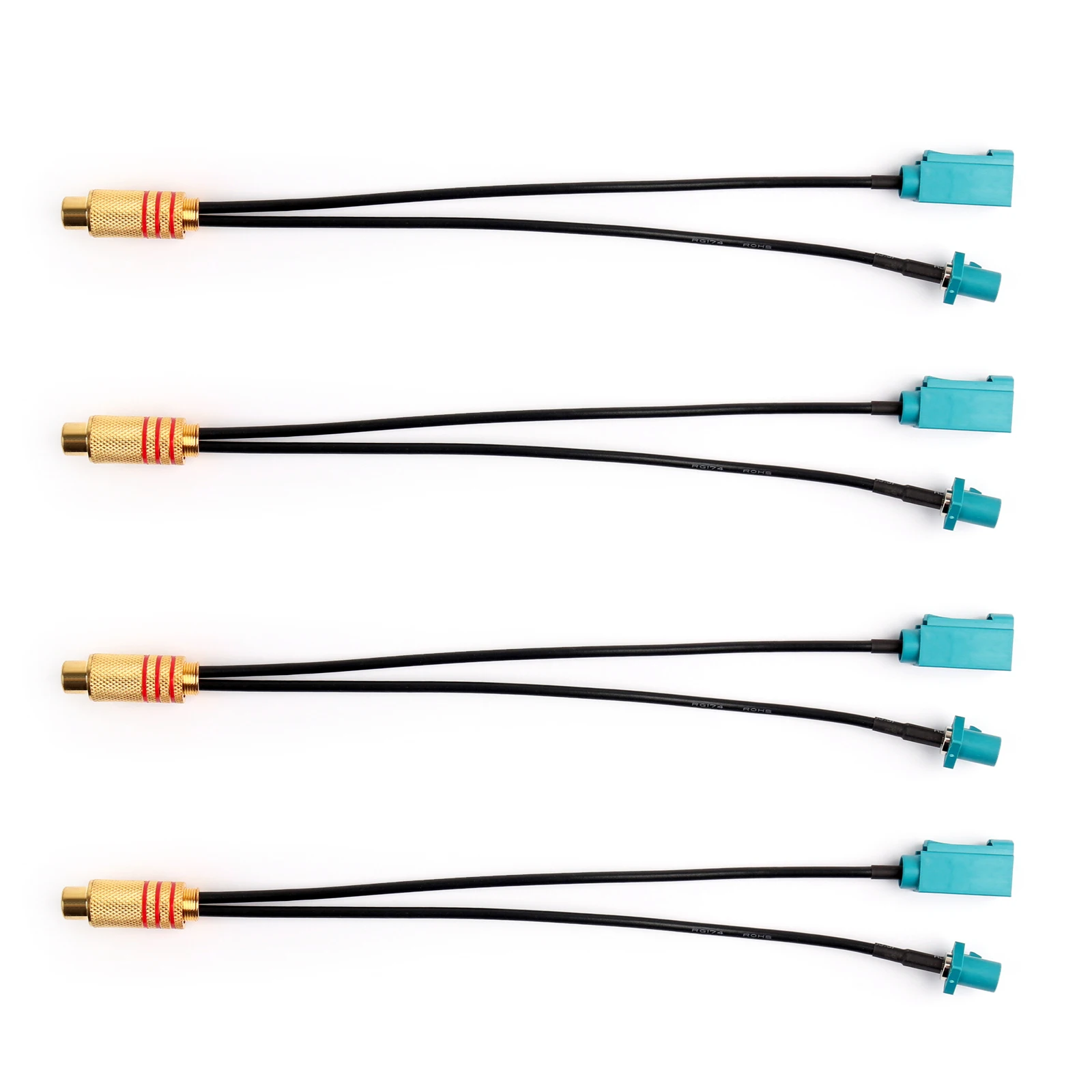 Artudatech 4Pcs RCA Jack to Universal Fakra &quotZ" Male & Female Pigtail RG174 Cable 20cm Connector Parts | Обустройство дома