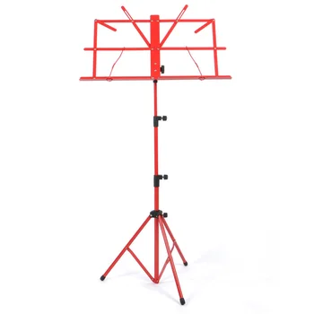 

Foldable Music Sheet Tripod Stand Metal Music Stand Holder with Waterproof Carry Bag Guitar Parts & Accessories