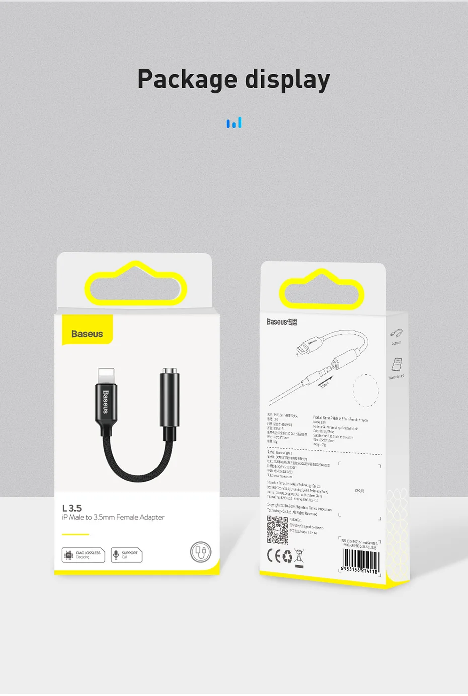 Baseus Aux аудио адаптер для iPhone 11 Pro Xs Max X адаптер для наушников Lightning до 3,5 мм разъем для наушников OTG конвертер