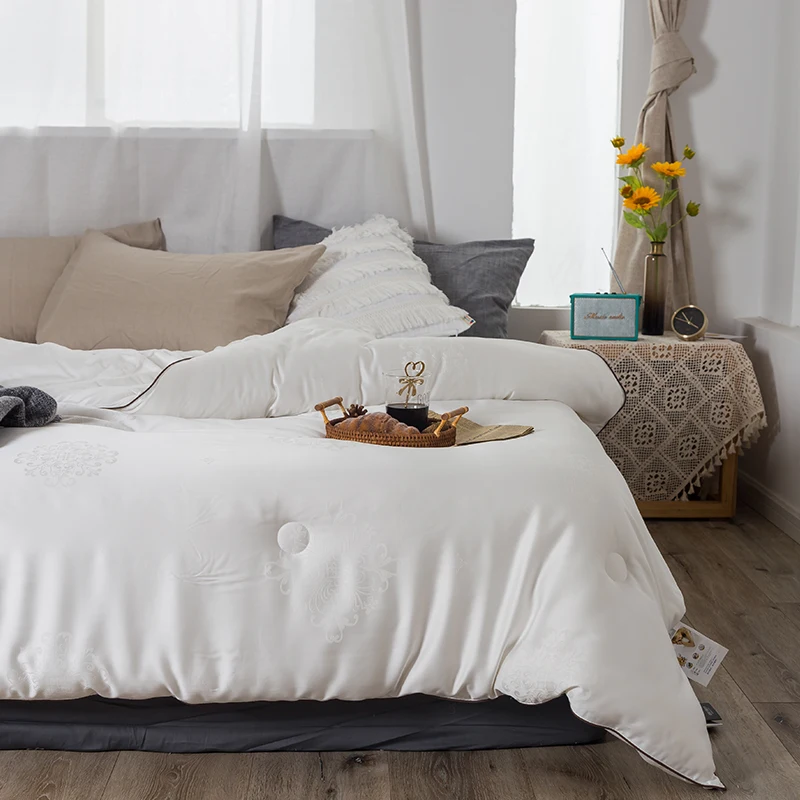 Blucstar зимнее одеяло сверхтонкое мягкое стеганое одеяло полиэфирное одеяло из соевого волокна наполнитель с хлопковой крышкой Q005