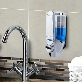 

Soap Pump Single Head Electroplating Process Hands Free Shower Holder System Kitchen Shampoo Lotion Container Soap Dispenser