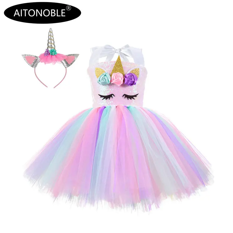 Aitonoble New Costume Child Cute Girls Costume Supergir Dress Girl's Dress Cosplay Halloween For Kids All Saints'