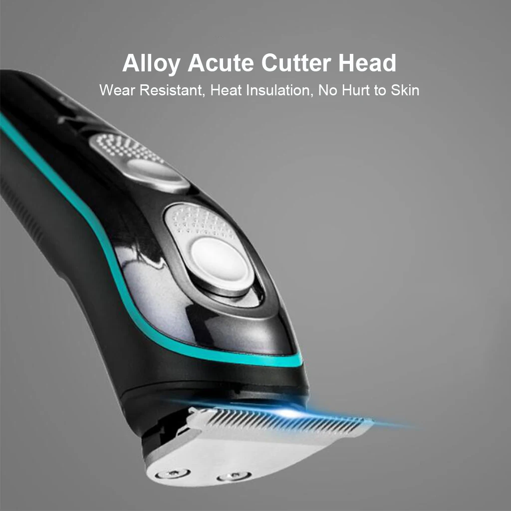 VGR Electric Hair Clipper Full Body Washable Hair Trimmer USB Rechargeable Low Noise Beard Shaver Trimmer for Adult Kids V-055