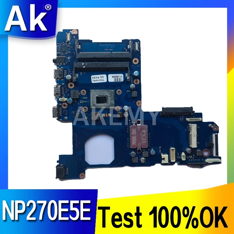Akemy para samsung NP270E5E NP-270E5E NP270E5G placa base de computadora portátil BA92-13616A BA92-13616B BA41-02308A SR109 Celeron 987/1007U CPU
