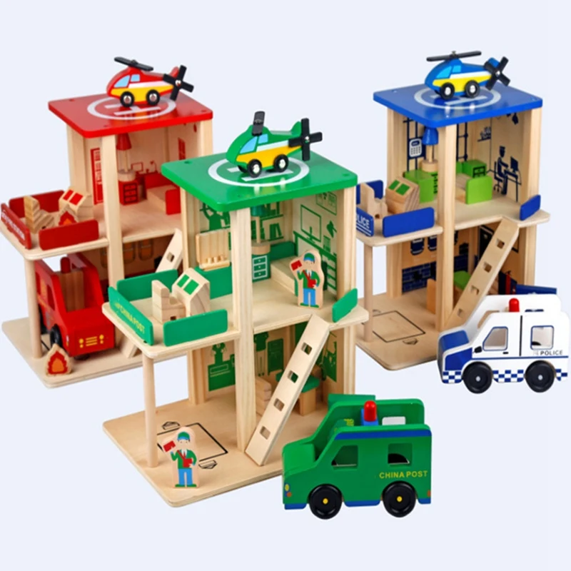 firehouse police station dollhouse