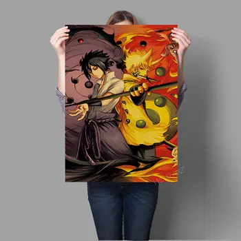 

Retro home decoration poster Naruto Naruto Sasuke decorative painting hight quality Art Decor wall art canvas painting o726