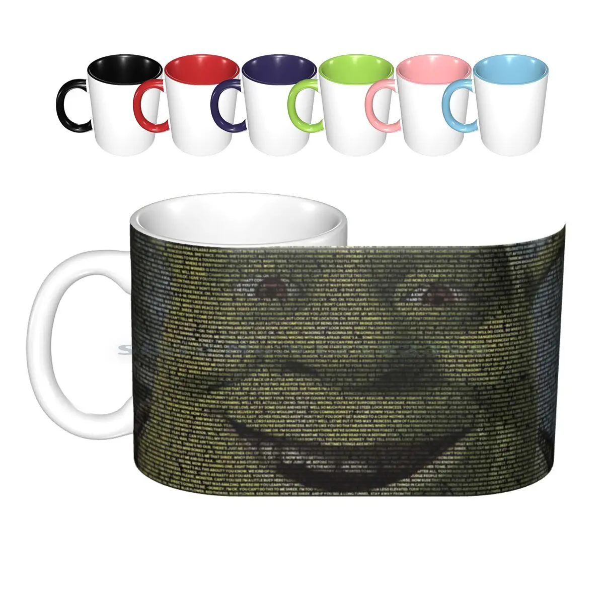 Brank-Intero Script-Con Tazze In Ceramica Viso Brank Tazze Da Caffè Tazza Da Tè Al Latte Brank 2 2 Recensione Di Film Film Film Cinematografico Nuova 