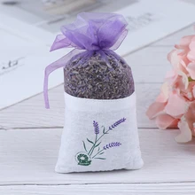 15*7 см 1 сумка сушеный цветок натуральный Лавандовый бутон сушеное цветочное Саше сумка ароматерапия ароматический воздух освежитель A18 дропшиппинг