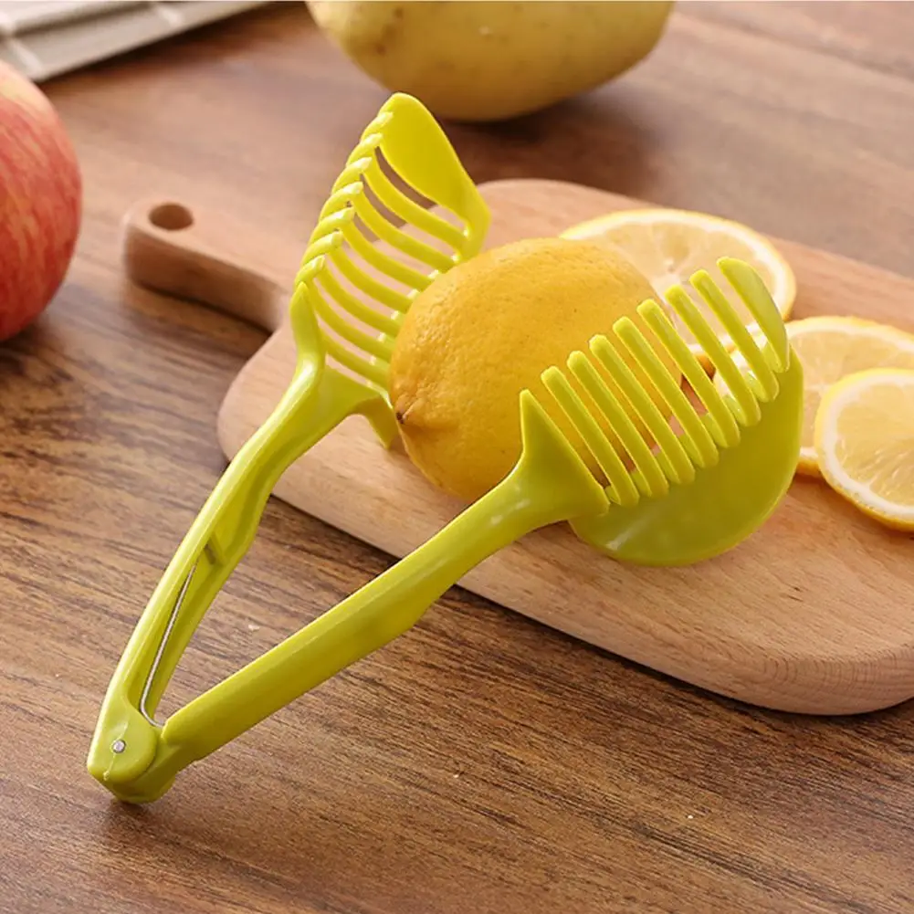Ручной круговой нож для резки картофеля, устройство для нарезки лимона, кухонный держатель для резки, кухонные принадлежности