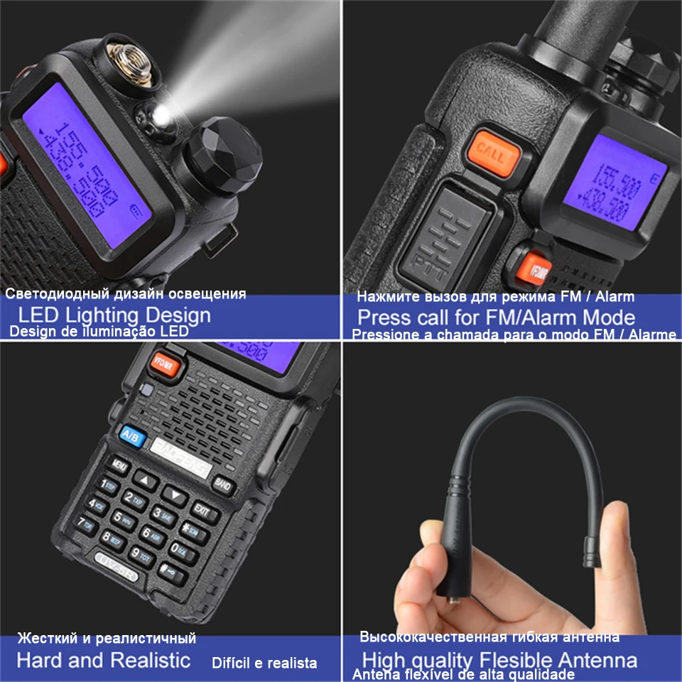 baofeng uv 5r uv5r для cb комплект рация 2 шт 10 км телефон автомобильная портативная рации