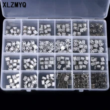 

240Pcs 24 Models Micro USB Connector Socket Jack for MP3/4/5 with Box SMT Socket Connectors Kit SMD DIP Socket Connector