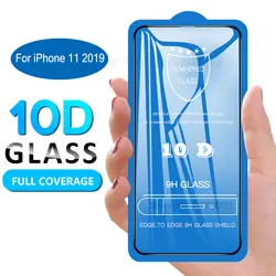 10D полный клей покрытие из закаленного стекла для iPhone 11 Pro Max защита экрана стекло для iPhone 11 Pro Max XS MAX XR X 8 7 6 6S Plus