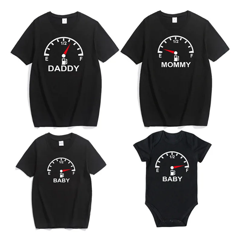 

Family Look New Matching Clothes Father Mother Son Daughter Outfits Clothing T Shirt Mom Daddy and Me Baby Boy Girl Clothes