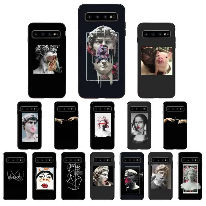 

NBDRUICAI Mona Lisa Art David Soft Silicone Phone Case Cover for Samsung S9 plus S5 S6 edge plus S7 edge S8 plus S10 E S10 plus