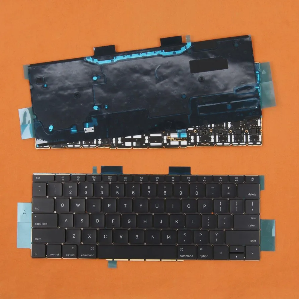 Клавиатура США для Apple MacBook Pro 13," A1708 черный(с подсветкой платы) ремонт ноутбука замена клавиатуры