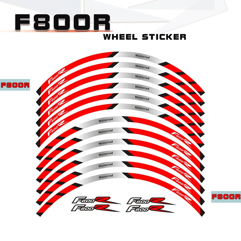 

Motorcycle tire rim stripes waterproof stickers color decorative decals to protect the wheels paint surface for BMW F800R