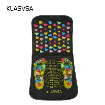 

KLASVSA Foot Massager Mat For Feet Reflexology Plastic Walk Stone Leg Body Pain Relief Pad Massage Relaxation Health