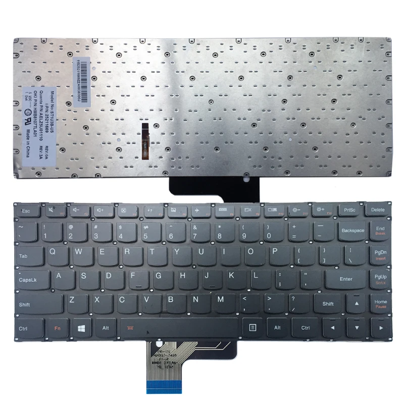 Новая клавиатура США для LENOVO IdeaPad U430 U430P U330 U330P U330T Клавиатура ноутбука с