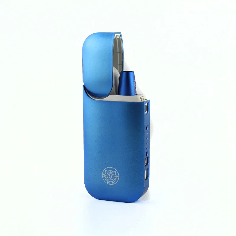 Electronic cigarette protective cover Ultra-thin color shell shell anti-drop charging cigarette case accessories for iqos2.4PLUS - Цвет: Blue
