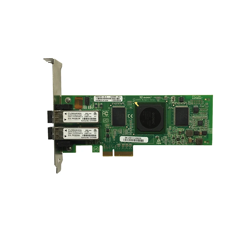 Новинка 100% оригинальный QLogic QLE2462-CK QLE2462 2 порта 4 Гбит/с двойной SFP + FC SR-Optical PciE