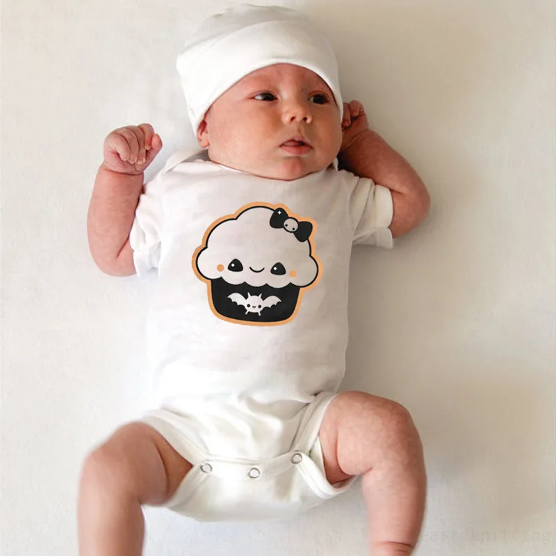 

2018 Summer August Halloween New Style Fun Creative Printed Hot Selling Baby Onesie