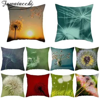 

Fuwatacchi Dandelion Printed Pillow Case Plants Throw Pillow Covers for Home Sofa Square Decorative Pillowcases Cushions New