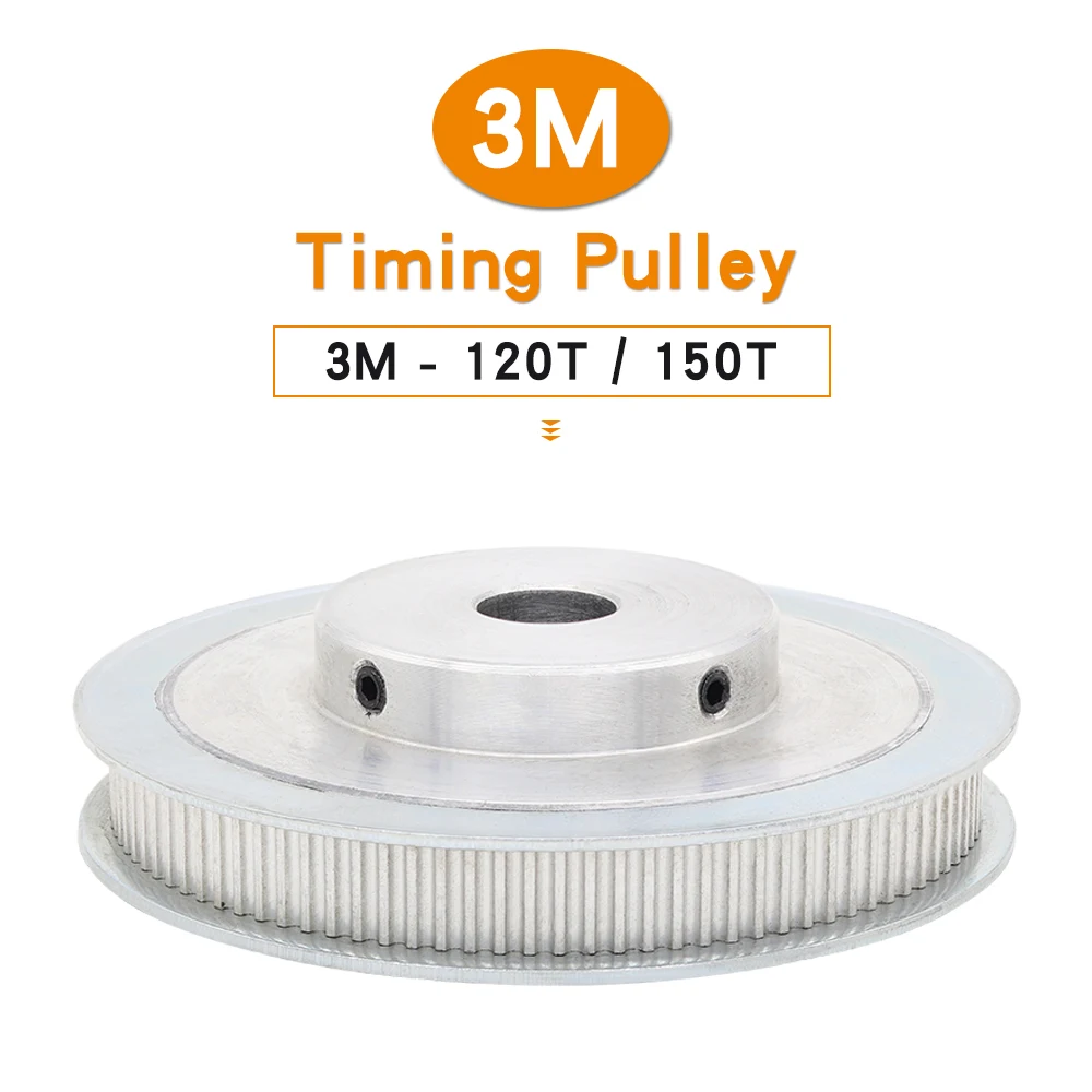 3M-120T/150T Puleggia Dimensioni Foro 8/10/12/15/20Mm Ruota In Lega Denti Passo 3.0Mm Bf Forma Abbinamento Con Larghezza 10Mm 3M Cinghia Dentata
