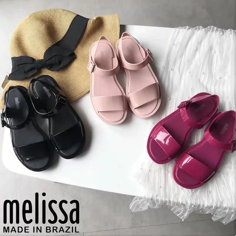 Melissa Mar/женские босоножки на платформе; коллекция года; летние женские босоножки; женская обувь Melissa; нескользящие женские босоножки Melissa Jelly Mulher