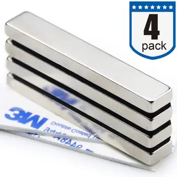 

4X100 pieces Super Strong Rectangular Block Neodymium fridge Magnets Permanent Neodymium Magnets - 60 x 10 x 5 mm